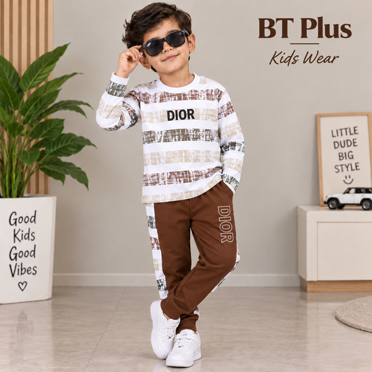 Premium Boys Full-Sleeve T-Shirt & Jogger Set