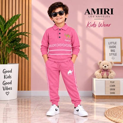 Stylish Blue Full-Sleeve Sweatshirt &amp; Pajama Set | Kids Winter Wear