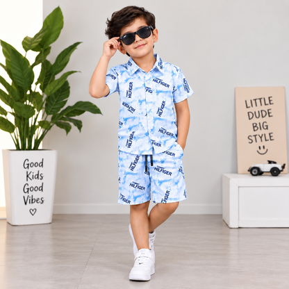 Premium Printed Shirt & Shorts Set for Kids