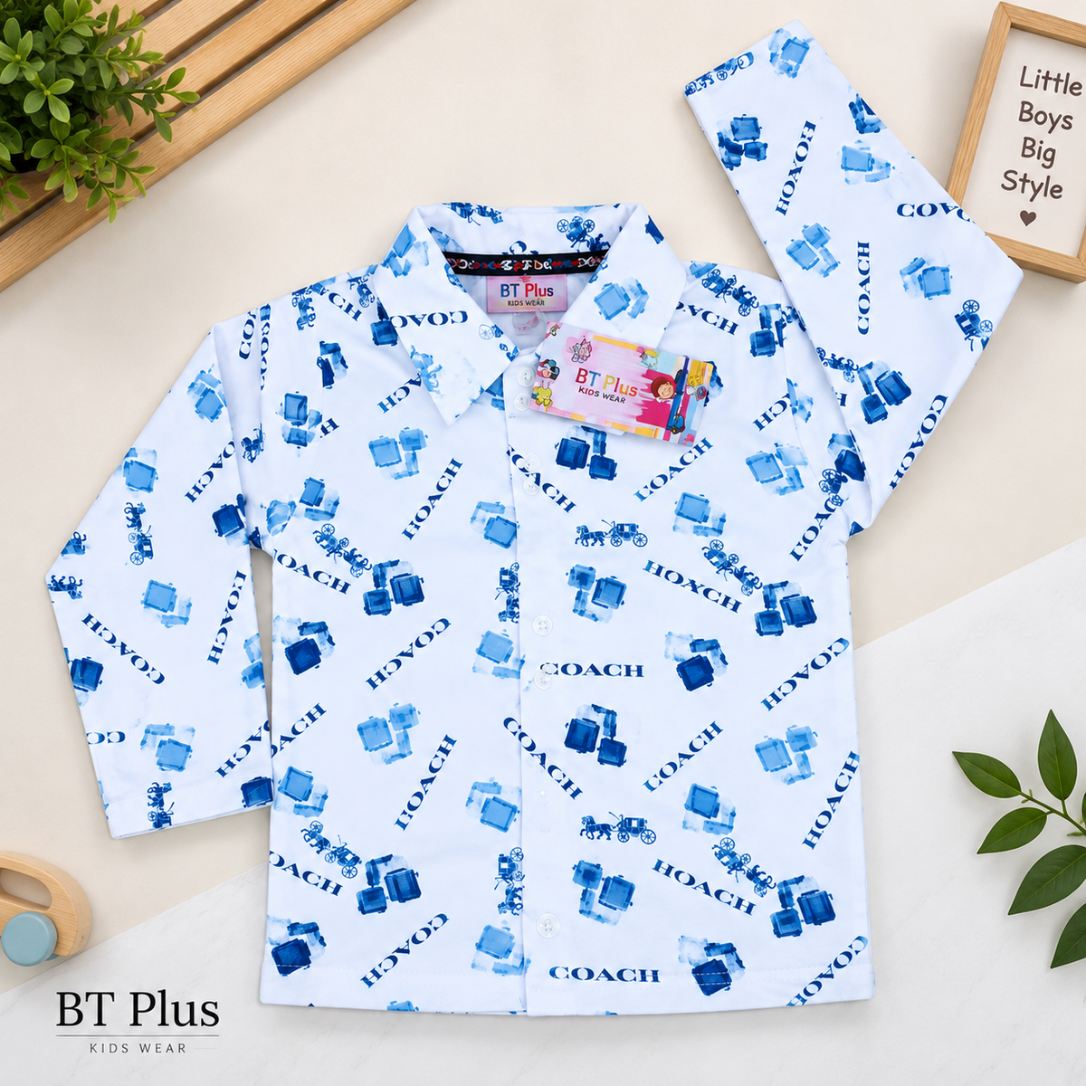 Kids Printed Sweatshirt & Jogger Set – Pink Teddy Bear Print