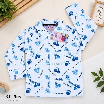Kids Printed Sweatshirt & Jogger Set – Pink Teddy Bear Print