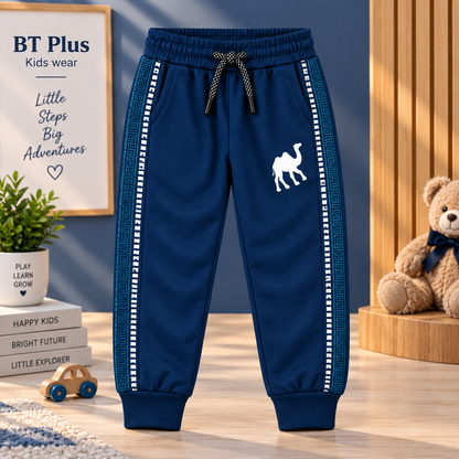 Stylish Blue Full-Sleeve Sweatshirt &amp; Pajama Set | Kids Winter Wear