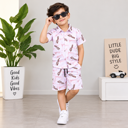 Premium Printed Shirt & Shorts Set for Kids