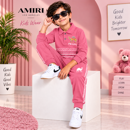 Stylish Blue Full-Sleeve Sweatshirt &amp; Pajama Set | Kids Winter Wear