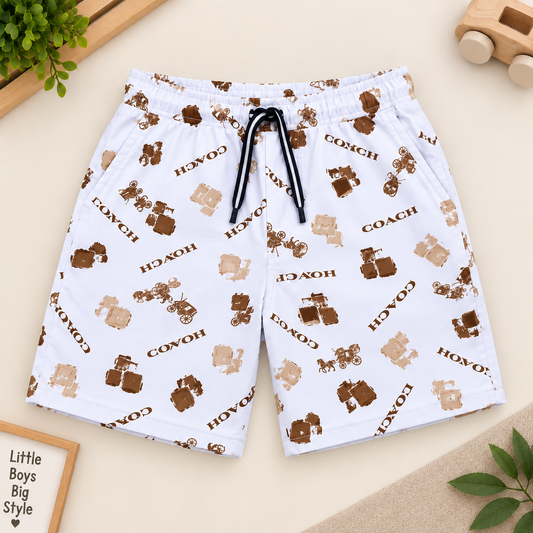 Kids Printed Sweatshirt & Jogger Set – Pink Teddy Bear Print