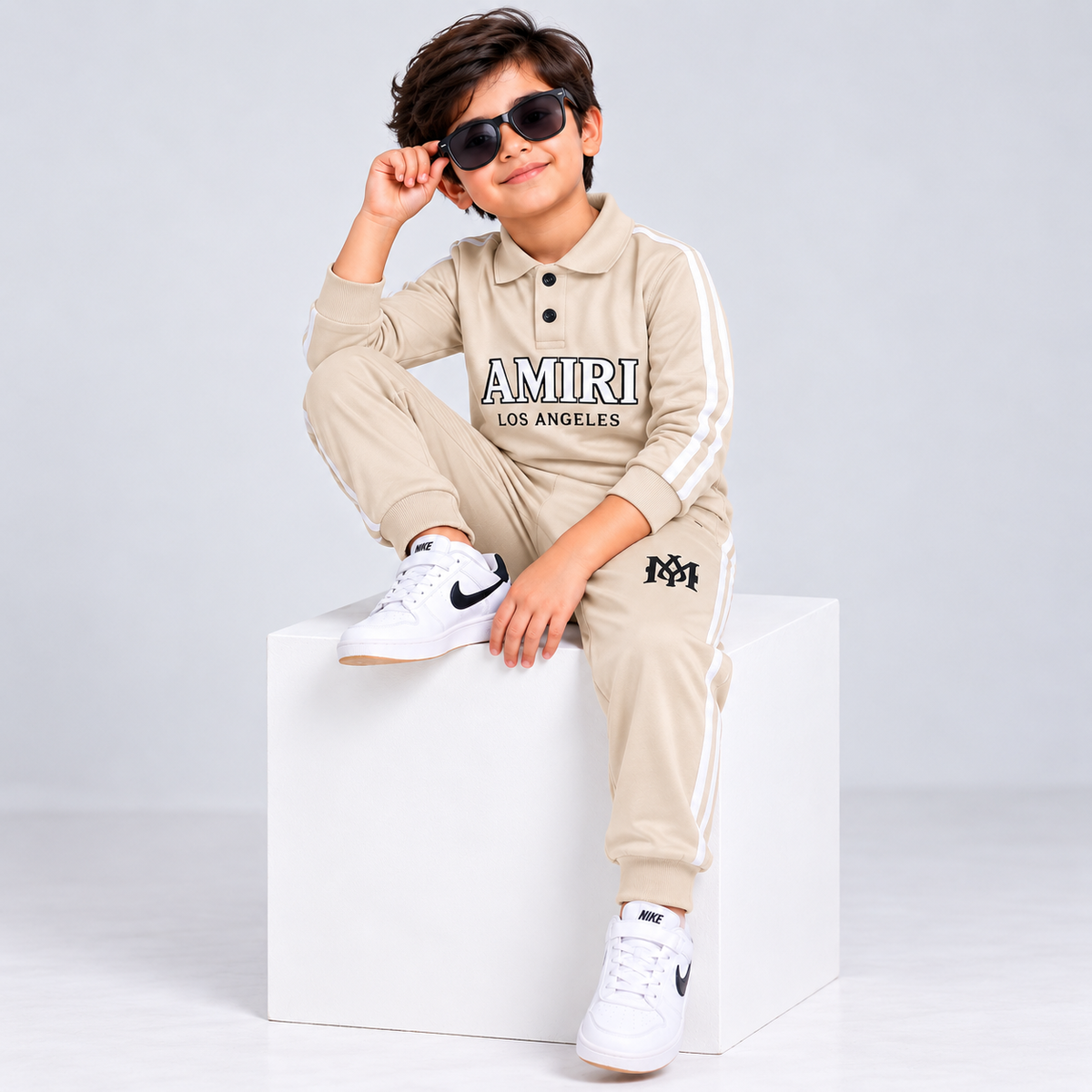 Navy Blue Kids Tracksuit Set