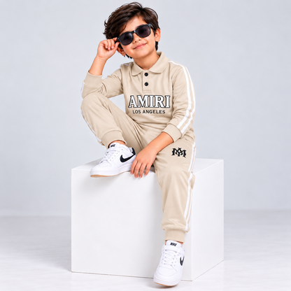 Navy Blue Kids Tracksuit Set