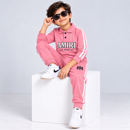 Navy Blue Kids Tracksuit Set