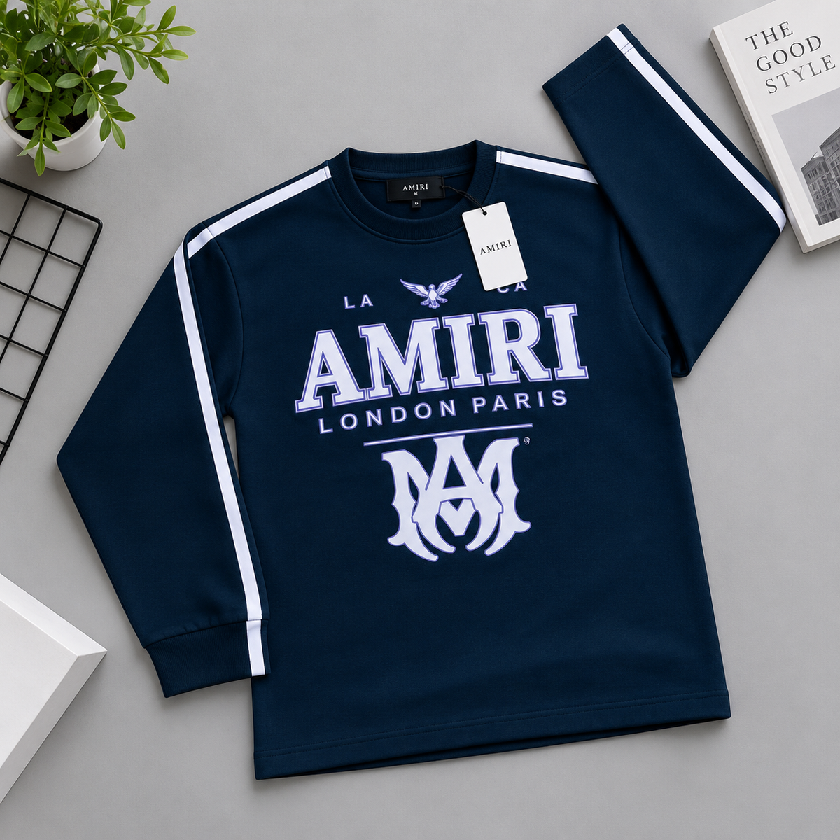 Navy Blue Kids Tracksuit Set