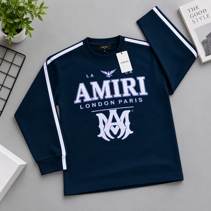 Navy Blue Kids Tracksuit Set