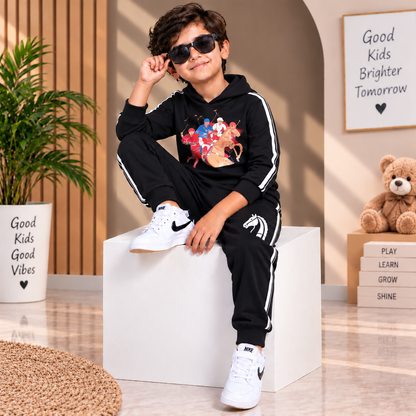 🖤 Premium Black Kids Tracksuit